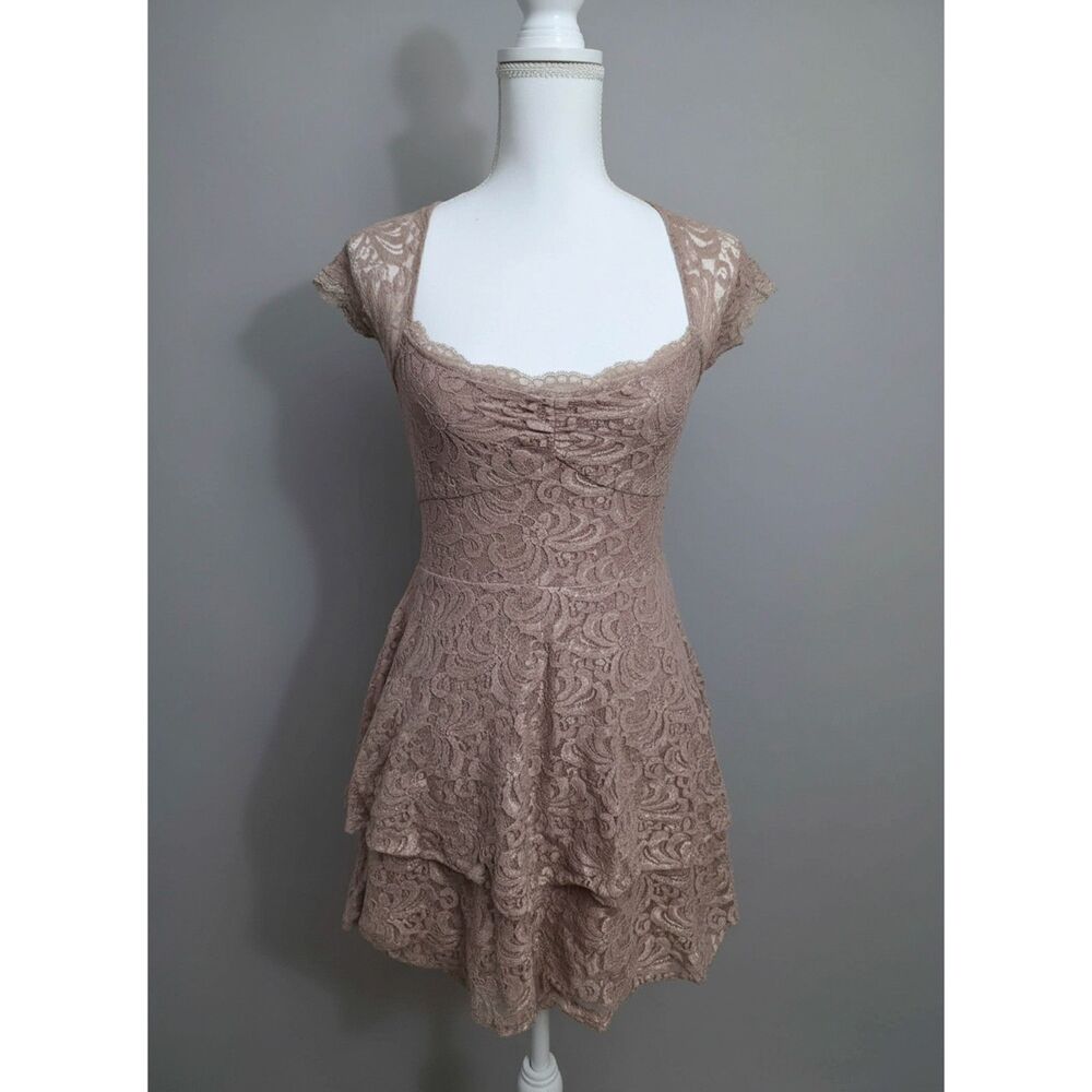 Free People Lace Fit & Flare Dress – Size 2